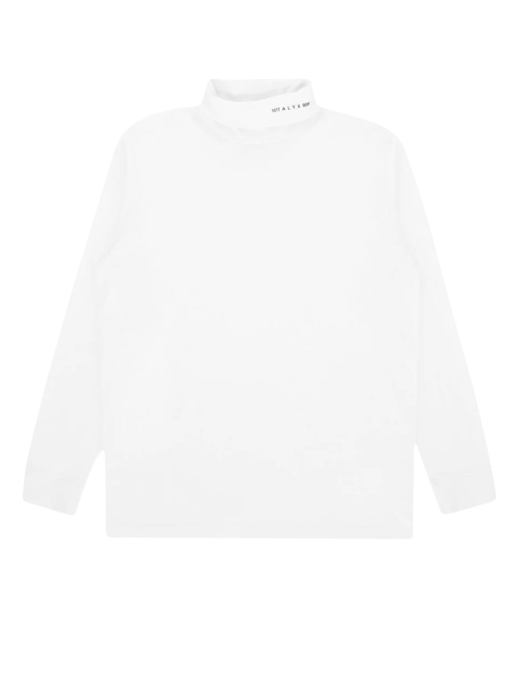 WHITE TURTLE NECK LONG SLEEVES T-SHIRTS  알릭스 화이트 터틀넥 롱 슬리브 티셔츠 - 아데쿠베