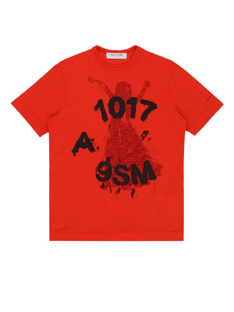 RED S/S GRAPHIC T-SHIRTS  알릭스 레드 그래픽 티셔츠 - 아데쿠베