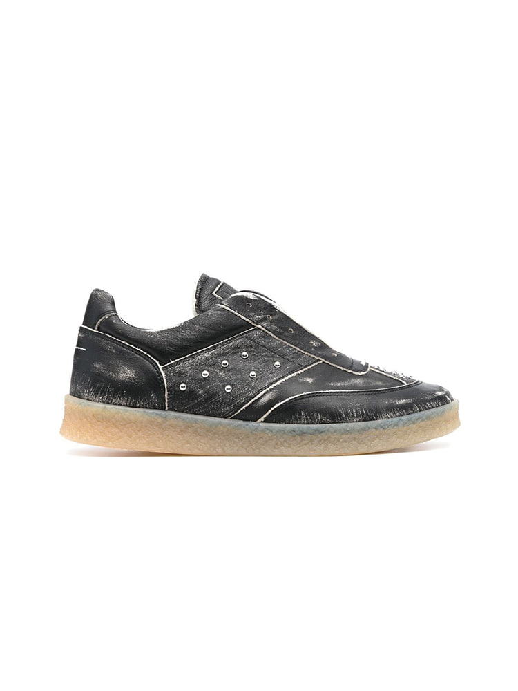 BLACK LOWTOP SNEAKERS  MM6 블랙 로우탑 스니커즈 - 아데쿠베